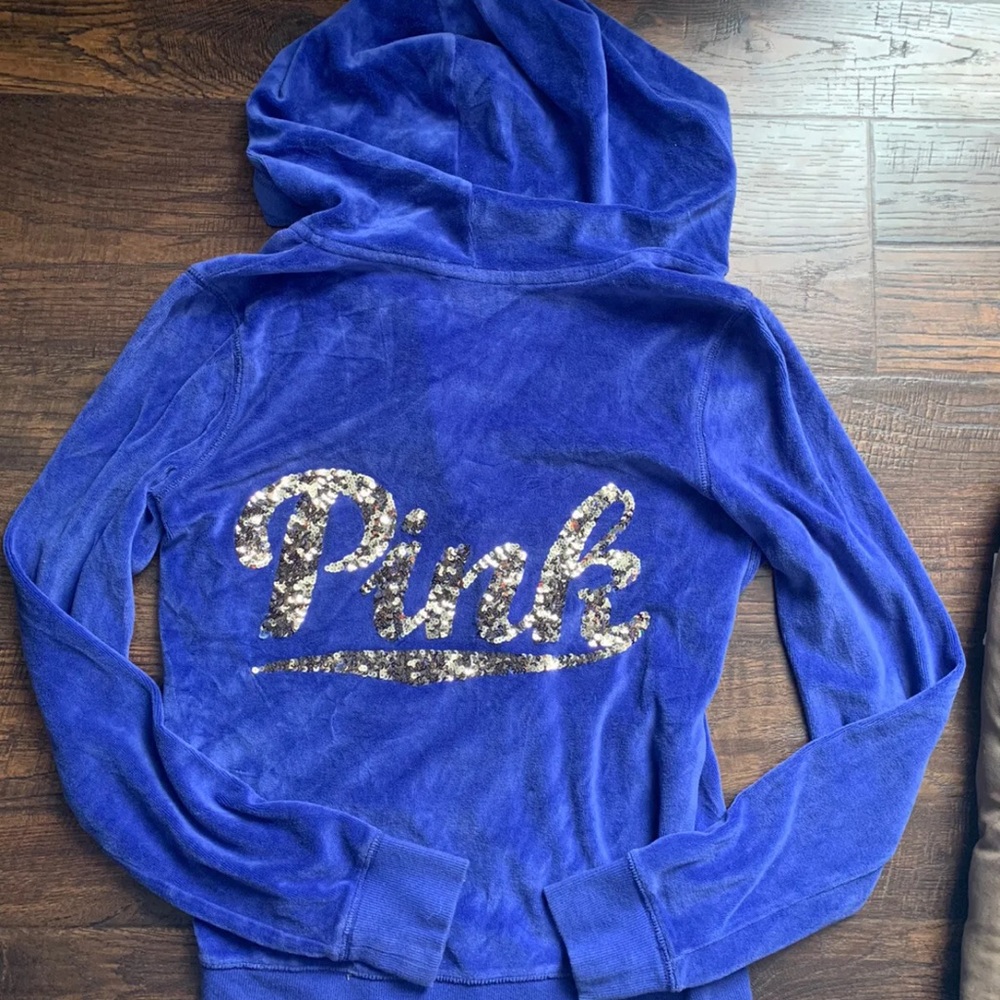 Victoria secret velour jacket XS